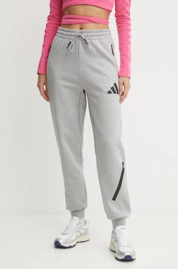 Tepláky adidas ZNE šedá barva, s potiskem, JD9586