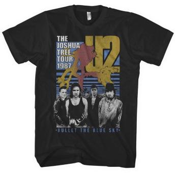 U2 Tričko Bullet The Blue Sky Unisex Black XL