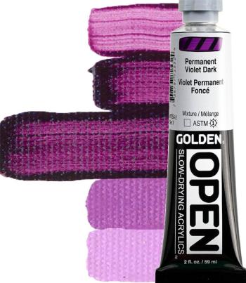 Golden Artist Colors Open Akrylová barva Permanent Violet Dark 59 ml 1 ks