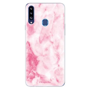 Odolné silikonové pouzdro iSaprio - RoseMarble 16 - Samsung Galaxy A20s