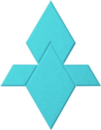 Mega Acoustic FACLON-PET 10 Pieces Turquoise Absorpční penový panel