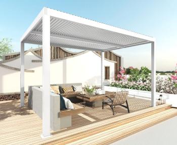 Bioklimatická zahradní pergola L46 3x3 m Bílá