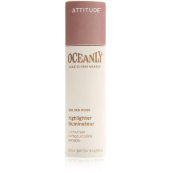 Attitude Oceanly Plastic Free Makeup tuhý krémový rozjasňovač odstín Golden Rose 8.5 g