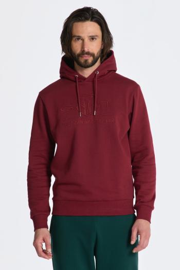 MIKINA GANT REG TONAL SHIELD HOODIE PLUMPED RED