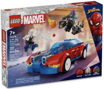 Spider-Manovo závodní auto a Venom Zelený goblin - LEGO® Marvel