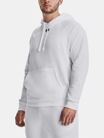 Under Armour UA Rival Fleece Hoodie Mikina Bílá