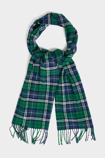 ŠÁLA GANT MULTI CHECK SCARF FOREST GREEN