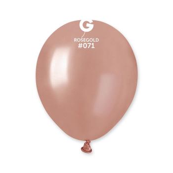 Svet balonku Balónek metalický rosegold 13 cm