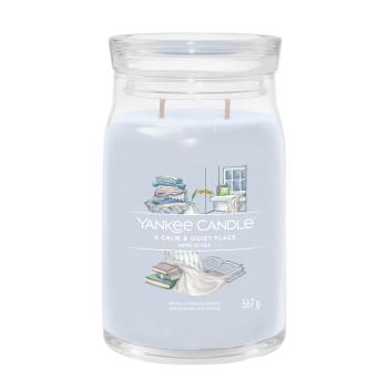 Yankee Candle Aromatická svíčka Signature sklo velké A Calm & Quiet Place 567 g