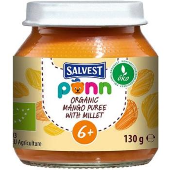 SALVEST Ponn BIO Mangovo-banánové pyré s jáhly (130 g) (4740073075524)