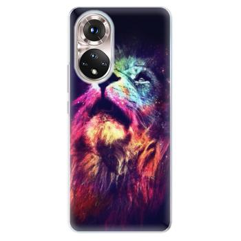 Odolné silikonové pouzdro iSaprio - Lion in Colors - Honor 50