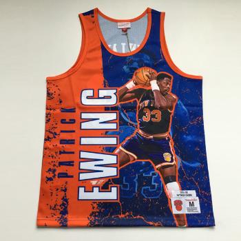 Mitchell & Ness tank top New York Knicks Player Burst Mesh Tank royal - 2XL