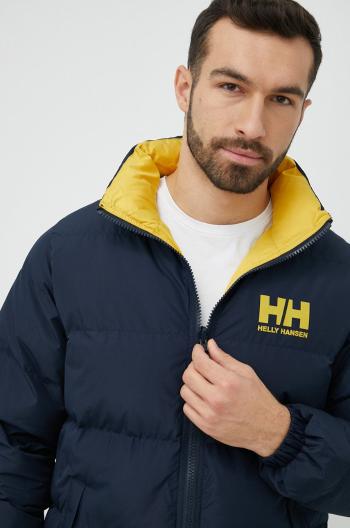 oboustranná bunda Helly Hansen pánská, tmavomodrá barva, zimní