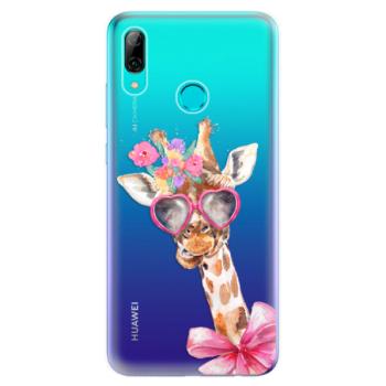 Odolné silikonové pouzdro iSaprio - Lady Giraffe - Huawei P Smart 2019