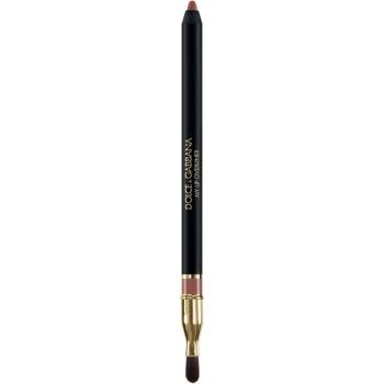 Dolce&Gabbana My Lip Overliner tužka na rty se štětečkem odstín 03 My Rosy Nude - Warm Rosy Brown Nude 1.2 g