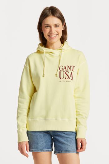 MIKINA GANT SUNFADED GANT USA HOODIE LEMONADE YELLOW