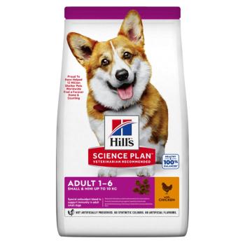 6kg 6 kg Hill's Science Plan száraz kutyatáp 1+5 ingyen! -  Adult 1-6 Small & Mini csirke