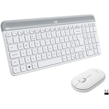 Logitech Slim Wireless Combo MK470, bílá - US (920-009205)