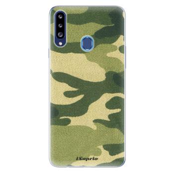 Odolné silikonové pouzdro iSaprio - Green Camuflage 01 - Samsung Galaxy A20s