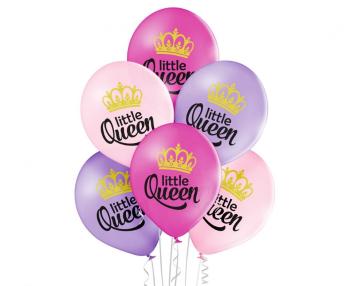 Godan Sada latexových balonů - Little Queen, 6 ks