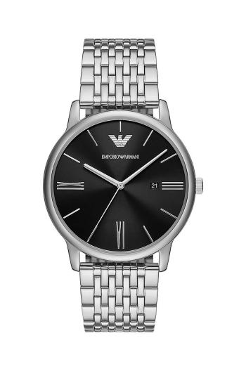 Hodinky Emporio Armani stříbrná barva