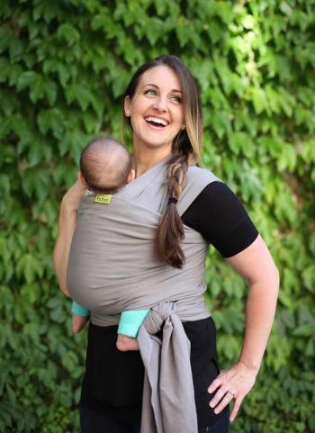 BOBA Nosič dětí / šátek Classic Wrap - Grey