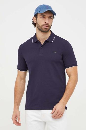 Polo tričko Calvin Klein tmavomodrá barva, K10K112751