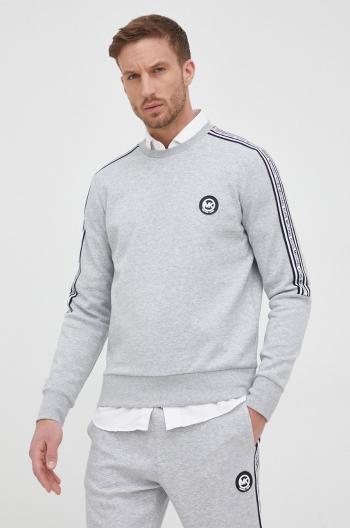 Mikina Michael Kors pánská, šedá barva, s aplikací