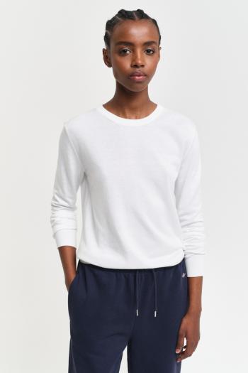 SVETR GANT FINE KNIT C-NECK CREAM