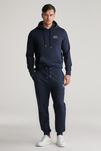 TEPLÁKY GANT SCRIPT GRAPHIC JERSEY SWEAT PANTS EVENING BLUE