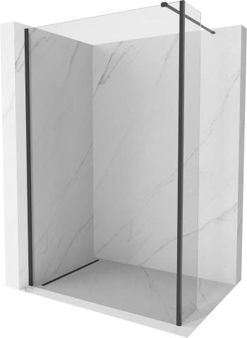 MEXEN/S Kioto Sprchová zástěna WALK-IN 100 x 40 cm, transparent, černá 800-100-212-70-00-040