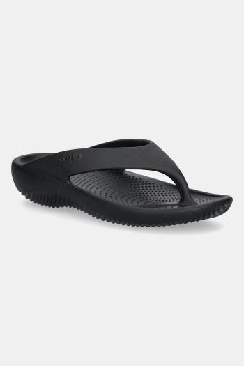 Šľapky Crocs Mellow Recovery Flip čierna farba, na plochom podpätku, 211100