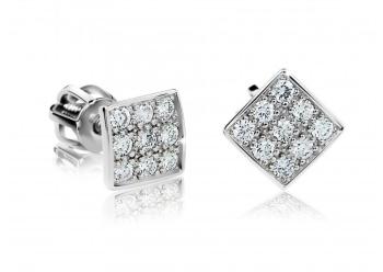 Cutie Diamonds Půvabné náušnice z bílého zlata s diamanty DZ6420-2096-30-00-X-2