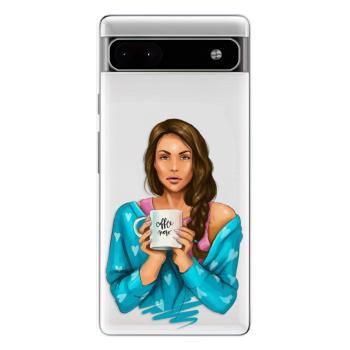 Odolné silikonové pouzdro iSaprio - Coffe Now - Brunette - Google Pixel 6a 5G