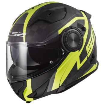 Výklopná přilba LS2 FF313 Vortex  Carbon Hi Vis Yellow  XXL (63-64)