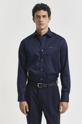 KOŠILE GANT REG SATEEN SHIRT EVENING BLUE