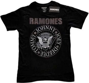 Ramones Tričko Presidential Seal Unisex Black L