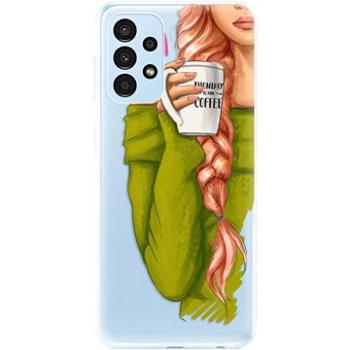 iSaprio My Coffe and Redhead Girl pro Samsung Galaxy A13 (coffread-TPU3-A13)