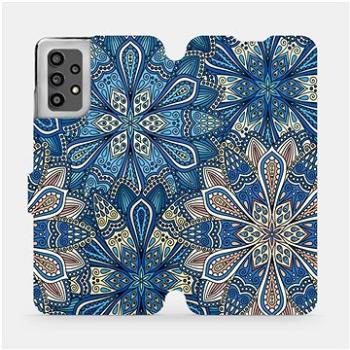 Flip pouzdro na mobil Samsung Galaxy A32 LTE - V108P Modré mandala květy (5903516719143)