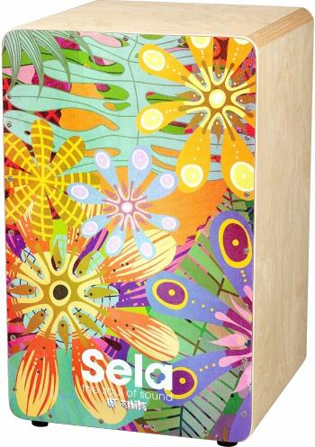 Sela SE 179 Art Series Flower Power Dřevěný cajon