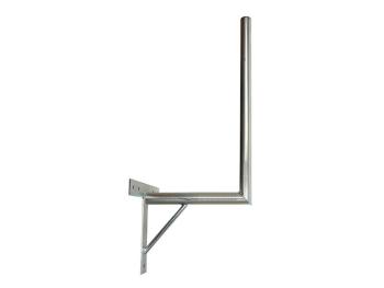 Anténní držák 35cm na zeď se vzpěrou, trubka 42/2mm, výška 56cm