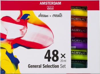 Amsterdam General Selection Sada akrylových barev 48 x 20 ml