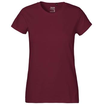 Neutral Dámské tričko Classic z organické Fairtrade bavlny - Bordeaux | XXL