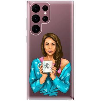 iSaprio Coffe Now - Brunette pro Samsung Galaxy S22 Ultra 5G (cofnobru-TPU3-S22U-5G)