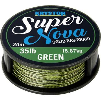 Kryston návazcová šňůrka super nova solid braid zelený 20 m-nosnost 25 lb