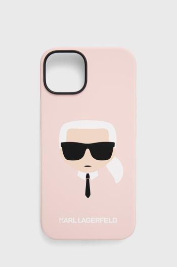 Obal na telefon Karl Lagerfeld Iphone 14 6,1" růžová barva