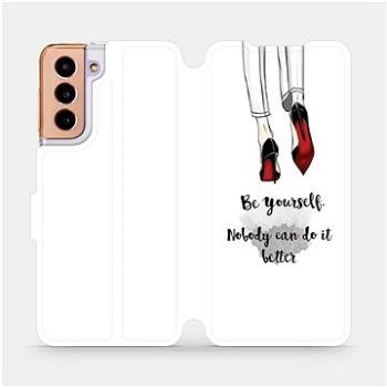 Flipové pouzdro na mobil Samsung Galaxy S21 5G - M046P Be yourself (5903516616091)