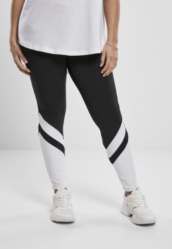 Urban Classics Ladies Arrow High Waist Leggings black/white