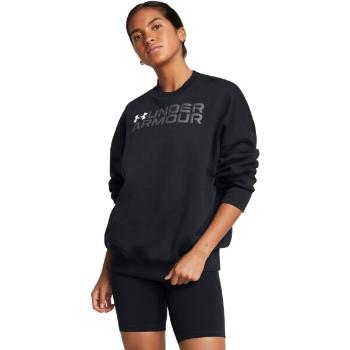 Under Armour RIVAL FLEECE WORDMARK Dámská mikina, černá, velikost