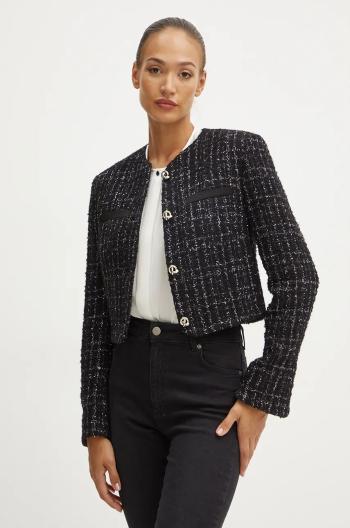 Blazer s příměsí vlny BOSS černá barva, 50524684